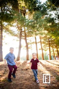 Family photos at park in south jerse